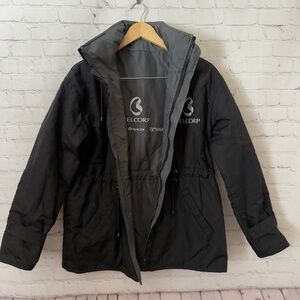 Men’s Reversible Full-Zip Jacket (Black/Gray) S